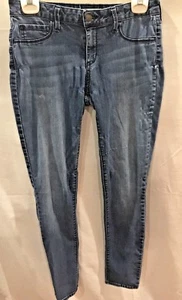 Bullhead Black Medium Wash Denim Legging Jeans Womens Juniors size 11 - D1 - Picture 1 of 3
