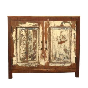 Schrank Wandschrank Flurschrank Indien Antik Kommode Massiv Indisch 98,6cm breit - Bild 1 von 4