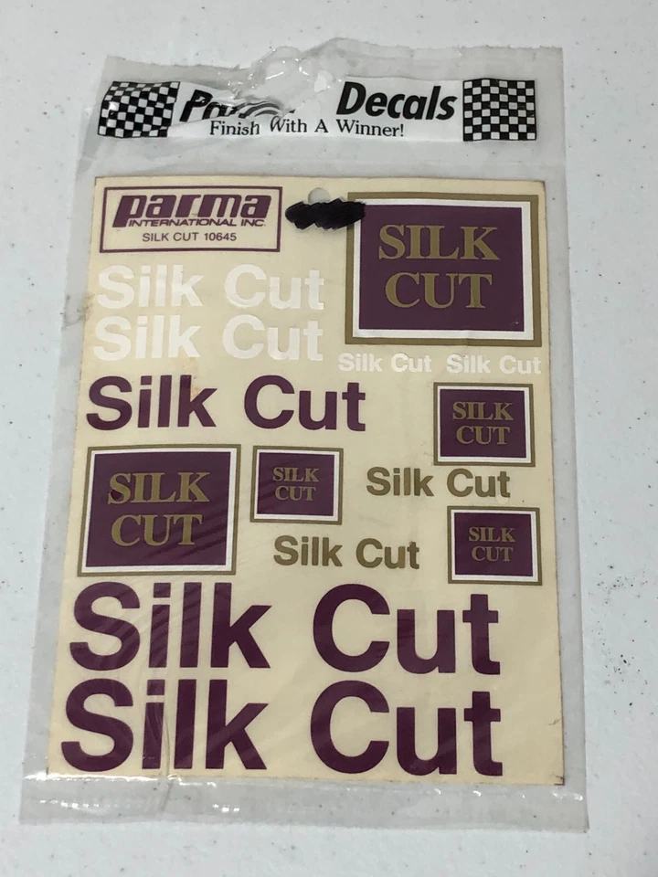 RC Parma 10645 Silk Cut Jaguar Sticker Sheet NEW NOS Vintage Car IMSA LeMans TWR - Image 1 of 1