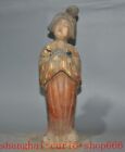 17.6"Dynasty Tang Sancai Pottery Porcelain Woman People Person Beautiful Statue