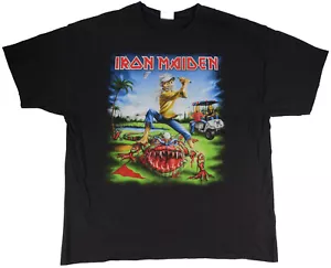 IRON MAIDEN Final Frontier 2011 Tour t shirt XXL FLORIDA EVENT RARE Dates Golf - Picture 1 of 13