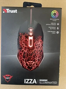 Trust Izza Gaming Mouse GXT105 Illuminated LED Mouse - Picture 1 of 3