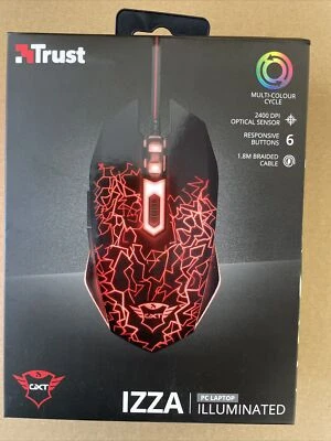 Trust Izza Gaming Mouse GXT105  Illuminated LED Mouse - Image 1 of 3