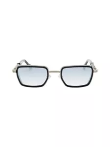 nuovi occhiali da sole brand BUST OUT modello CLINT colore NERO & ARGENTO 52 - Foto 1 di 4