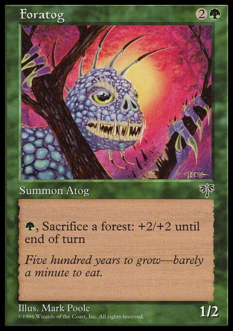 Magic the Gathering MTG Foratog (217) Mirage   LP - Image 1 of 1