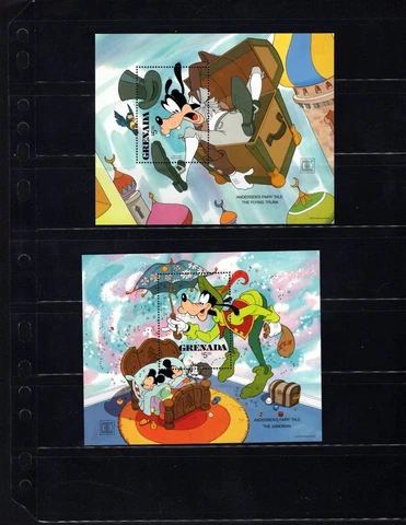 Grenada Disney 1569-70 HAFNIA Fairy Tales VF MNH S/S A2 Cover