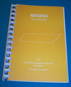 Tennessee Association For The Deaf Cookbook Knoxville TN 1971 Tennessee - Picture 1 of 4