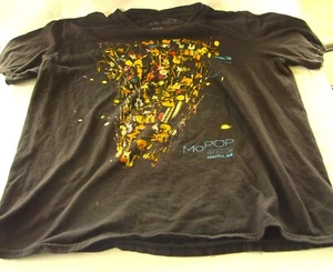 MoPop Museum of Pop Culture Seattle, WA T-Shirt Herren Größe Medium schwarz Gitarren - Bild 1 von 6