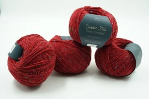 4 x Fine Donegal von DEBBIE BLISS (400g) - 95% Merino / 5% Kaschmir - Rot (8) - Bild 1 von 1