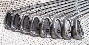 Dunlop BLACK Ti TOUR (3 thru PW) 8 Piece Iron Set RH ~ Regular Flex Steel Shafts - Picture 1 of 9
