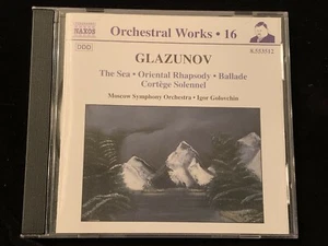 GLAZUNOV -The Sea, Oriental Rhapsody, etc - MOSCOW - NAXOS CD 2001 HK - Bild 1 von 3