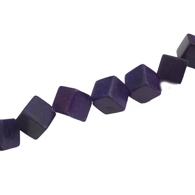 Howlith Perlen Würfel diagonal indigo 8 mm 35-37 Stück nenad-design E072 - Bild 1 von 4