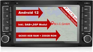 M.I.C. AVTO7-Ultra Android 12 Autoradio mit navi Qualcomm Snapdragon 665 8G+256 - Bild 1 von 9