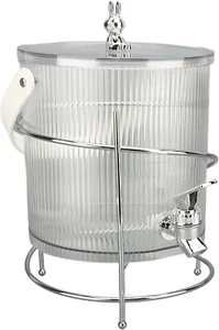 Clear Beverage Drink Dispenser - Drip Spout and Handle - 2 gal Cap - New in Box - Picture 1 of 4