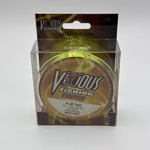 Vicious Panfish HiVis monofile Angelschnur gelb 4 Pfund 330 Yards - Bild 1 von 4