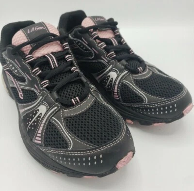 Zapato Deportivo L.A. Gear Paramount Negro Rosa Mujer EE. UU. Talla 7.5 NuCell LA Foto 1 de 4