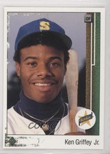 1989 Upper Deck Double Prints Chuck Crim Ken Griffey Jr Thad Bosley #1 Rookie RC
