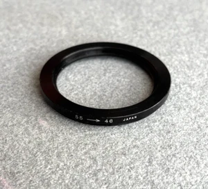 Vintage Step-Down Adapter Ring 55mm - 46mm Made in Japan - Picture 1 of 5