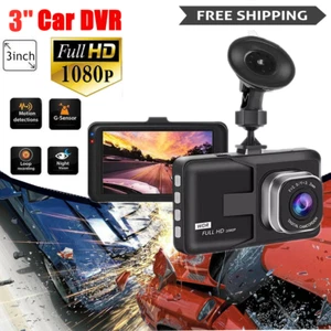 Cámara DVR para automóvil Full HD 1080P de 3"" cámara de tablero grabadora de conducción visión nocturna sensor G - Imagen 1 de 14