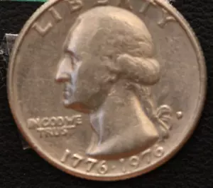 1776-1976 D US Bicentennial Quarter, Rare filled Mint Mark-#203 - Picture 1 of 5