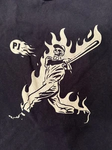 Pearl Jam T-Shirt Flaming Slugger Size M, 2018 tour Seattle Chicago Boston USED - Picture 1 of 4