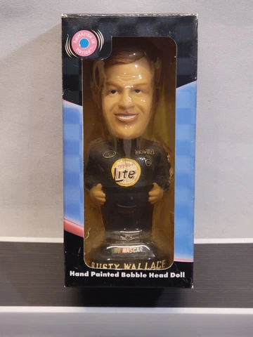 2001 Nascar Bobble Dobbles Rusty Wallace Ford Miller Lite Hand Painted Bobble Cover