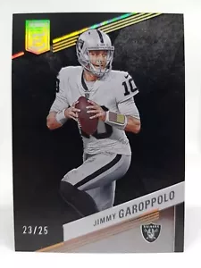 2023 Donruss Elite Football Jimmy Garopolo Black /25 Las Vegas Raiders - Picture 1 of 2