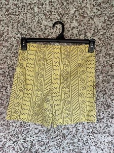 Vintage OUR GIRL by Healthtex Yellow Tribal Print Shorts Size 8 USA Made - Picture 1 of 3