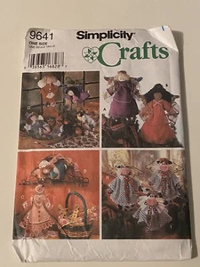 SIMPLICITY CRAFT Sewing Pattern. Uncut. Angel Tree Topper, Ornament & Wall Hang. - Picture 1 of 5