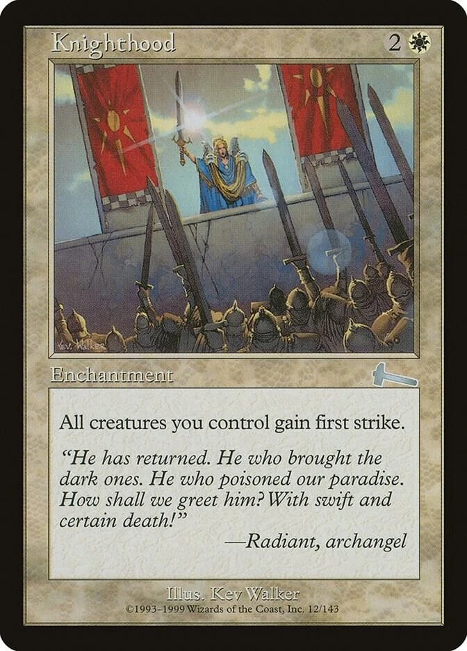 Knighthood - Urza's Legacy - Magic The Gathering - MTG - Image 1 of 1