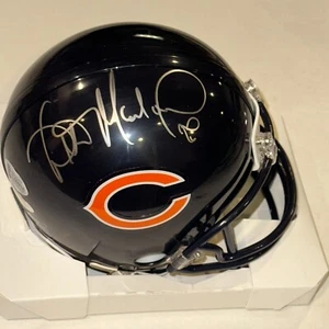 WILBER MARSHALL Signed BEARS Mini-helmet w/ Witnessed Beckett COA (BAS) - Picture 1 of 6