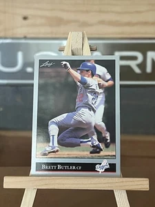 Brett Butler Los Angeles Dodgers 1992 Leaf #186 - Picture 1 of 2