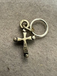 Vintage St. Teresa Christ Cross Collectible Sterling Silver Charm Pendant 6326 - Picture 1 of 2