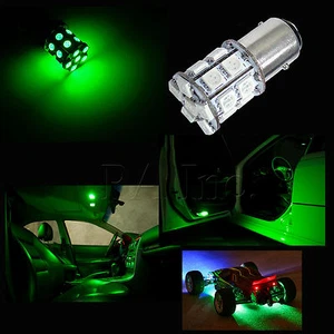 2x 1157 Bombilla de parada trasera de conmutación doble 20 SMD LED Verde Brillante - Imagen 1 de 8