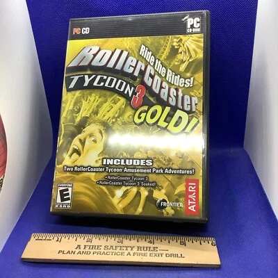 RollerCoaster Tycoon 3: Gold (PC, 2005)  S18 - Image 1 of 3