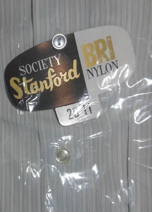 Mens Society Stanford 70's Bri Nylon Vintage Shirt 15” Collar in Original Bag - Picture 1 of 5