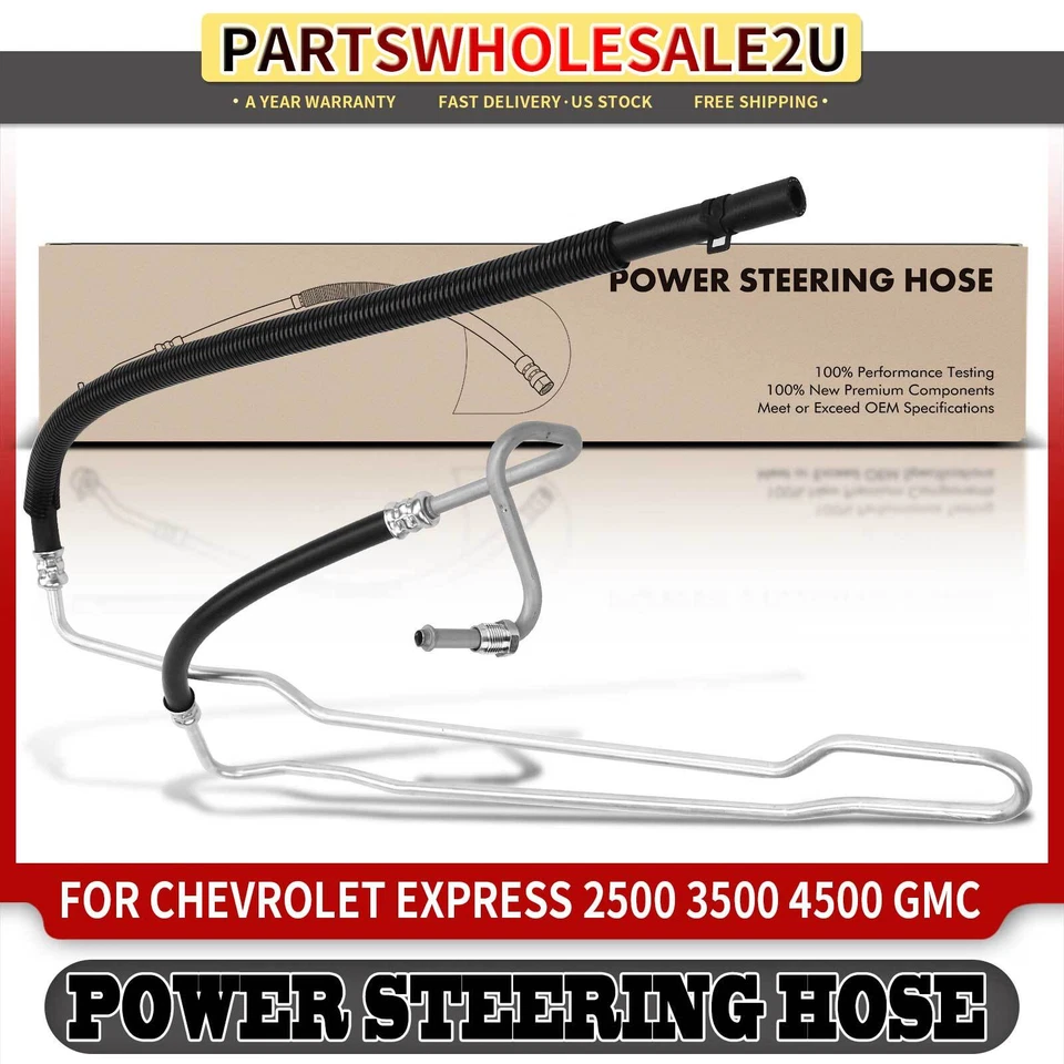 Conjunto de manguera de línea de retorno de dirección asistida para Chevrolet Express GMC Savana 2500 Foto 1 de 4