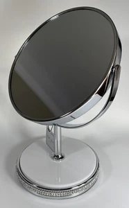 Bella Lux NEW!!! Rhinestone Vanity Sparkle Mirror 5X Dual Sided LUX - Picture 1 of 9