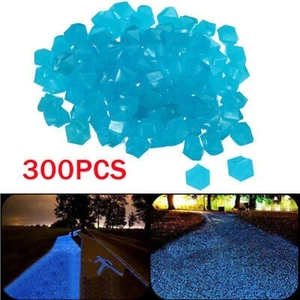 300pcs Glowing Stone Rocks Glow In The Dark, Luminous Decorative Pebbles Stones - Picture 1 of 9