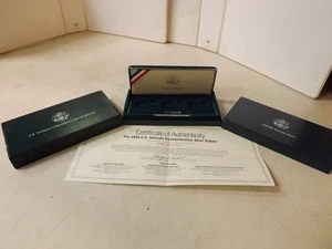 Caja Vacía SIN MONEDAS Veteranos de EE. UU. Caja de Dólares de Plata Conmemorativa - Imagen 1 de 9