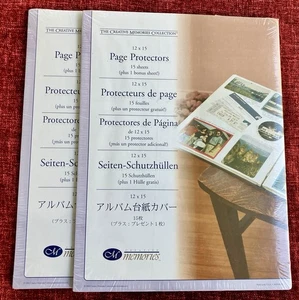 2004 Creative Memories 12X15 Scrapbook Page Protectors 32 Sheets 2 Packages - Picture 1 of 3