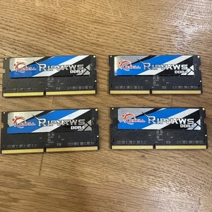G.Skill 32G 4 x 8GB 2133MHz DDR4 SO-DIMM Laptop Memory Upgrade Kit CL15 Ripjaws - Picture 1 of 4