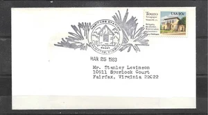 Vintage 1983 PALMETTO HERITAGE STATION Pictorial Cancel Cover, PALMETTO, FLORIDA - Picture 1 of 2