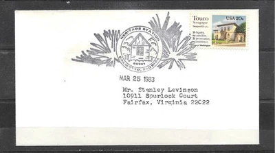 Vintage 1983 PALMETTO HERITAGE STATION Pictorial Cancel Cover, PALMETTO, FLORIDA - Image 1 of 2