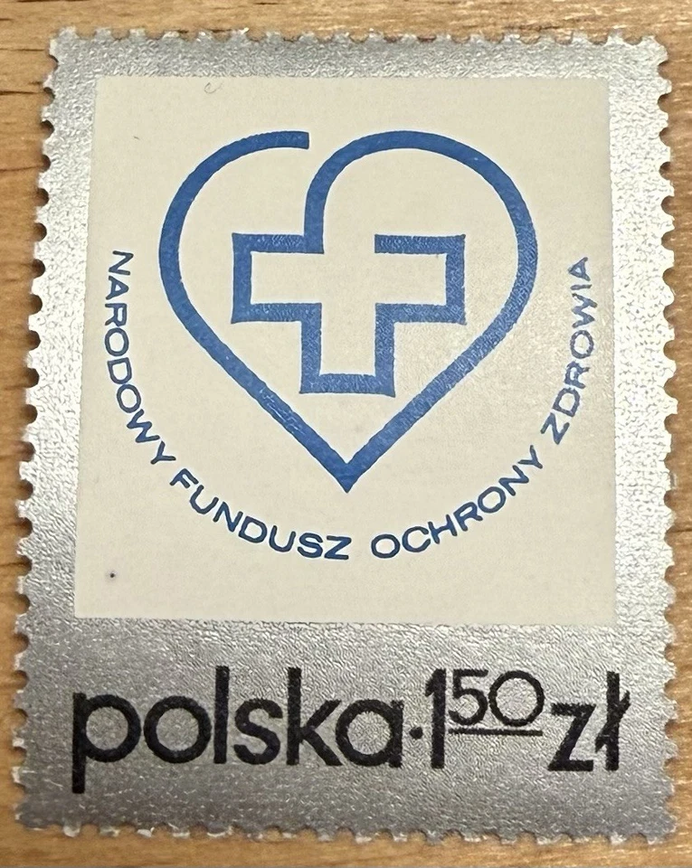 Sello del Fondo de Salud de Polonia 1975 | Símbolo humanitario | Como nuevo 1,50 zł Foto 1 de 1