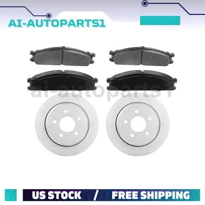 Kit de rotores de freno delanteros + pastillas de freno para Nissan 720 1985 1986 Foto 1 de 4