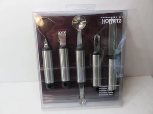 Hoffritz Garnishing Set MellonBaller Butter Curler Lemon Zester Paring Knife NIB - Picture 1 of 7
