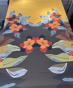 Vintage Polyester Fabric 1970S Retro 1960S Groovy Boho 2yds X 58” Yellow Orange - Picture 1 of 12