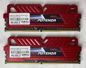 GeIL EVO POTENZA 8GB (2x4GB) DDR4-2400MHz Desktop RAM Kit – GPR48GB2400C16DC - Picture 1 of 2