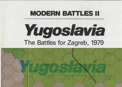 Modern Battles II Yugoslavia Folio The Battles for Zagreb, 1979 SPI  Play Copy - Image 1 of 4